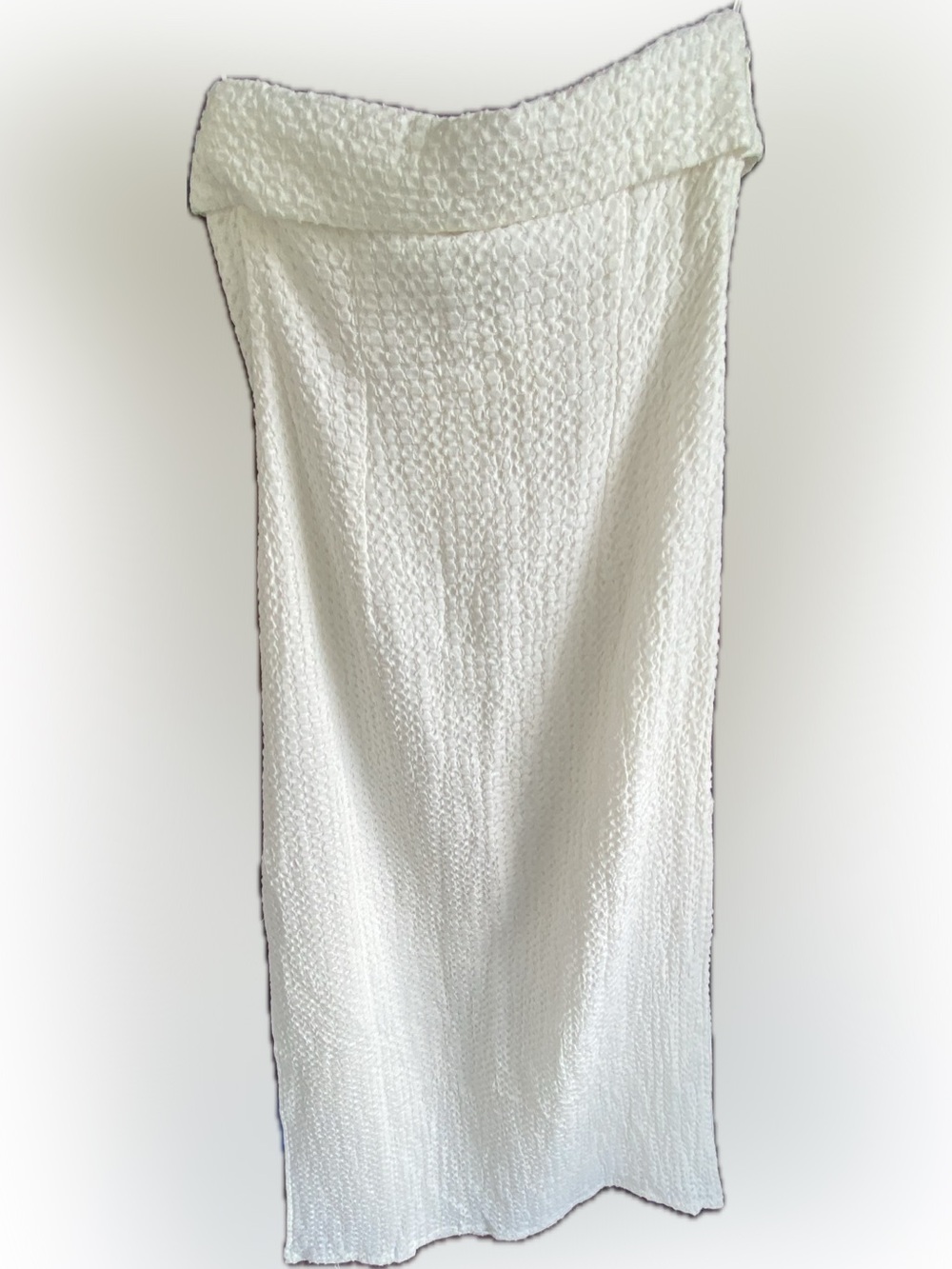 SABO Textured Strapless Midi Dress with Side Slits - Picture 7 of 9